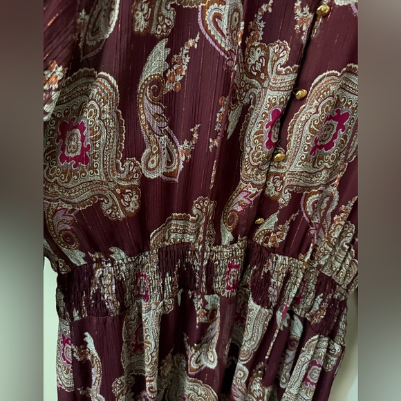 Zara Boho Paisley maxi dress size M - Picture 5 of 7